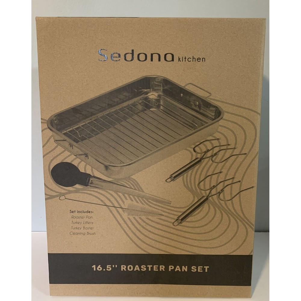 Sedona kitchen 16.5” roaster pan set. New Great For The Holidays
